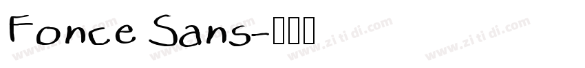 Fonce Sans字体转换